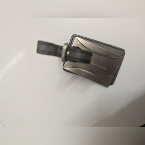 Etienne Silver and Black Luggage Tag - Bag Charm - Picture 5 of 8